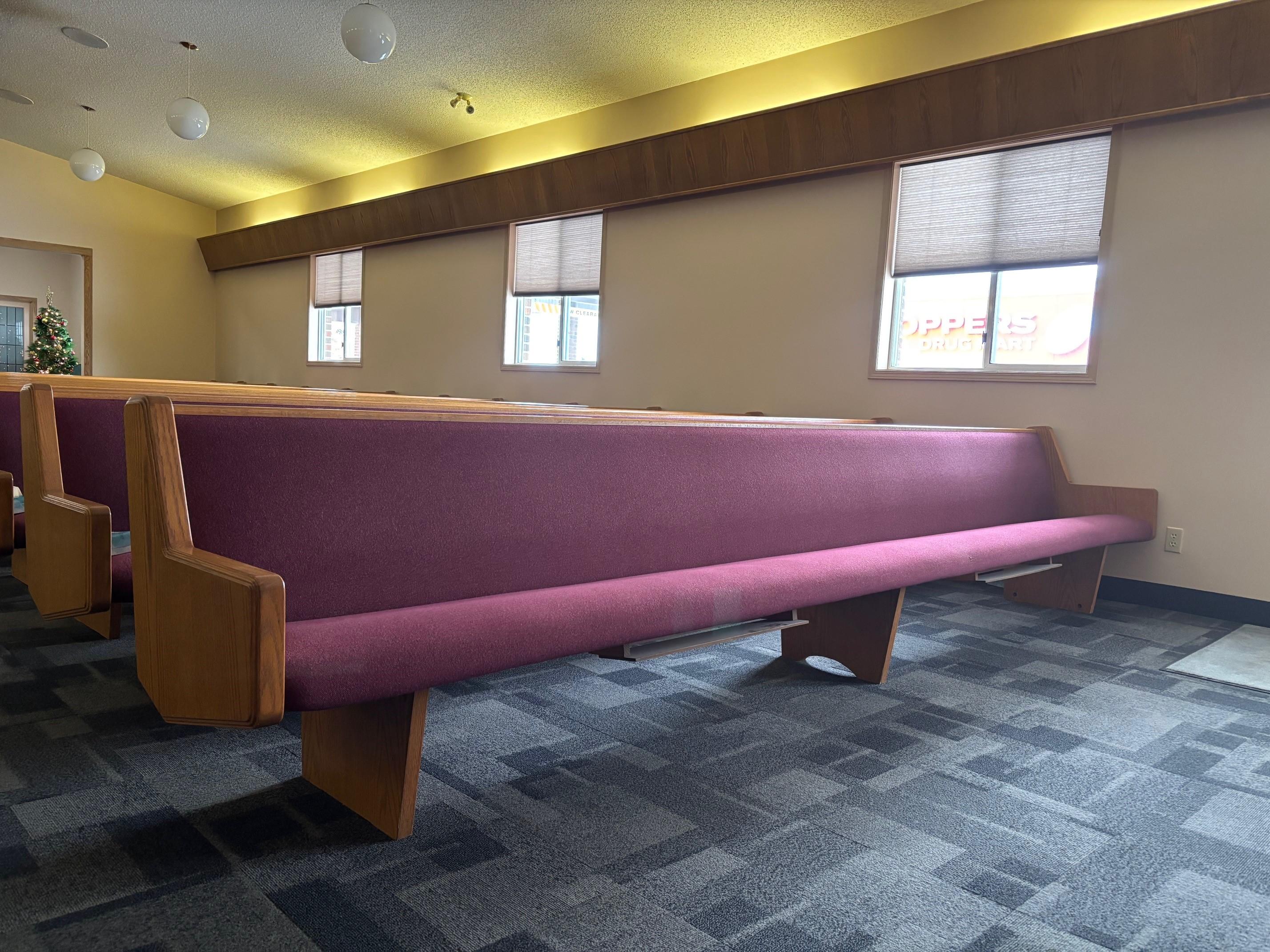 Photo of 12 foot church pews x 2