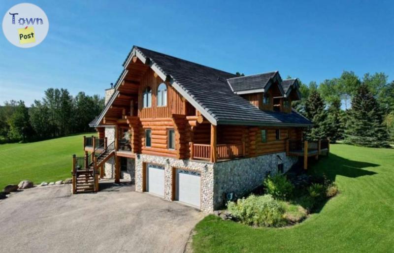 Photo of Log house and farm 