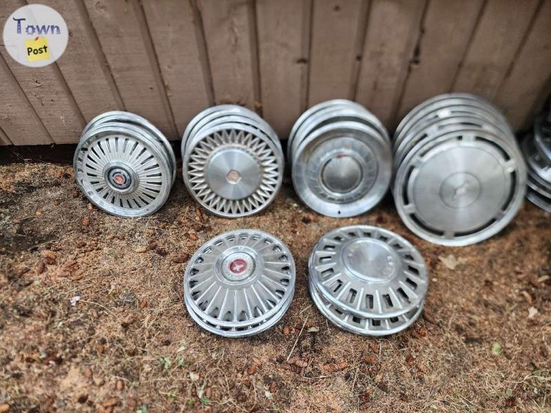 Photo of Sets of driver quality vintage hubcaps