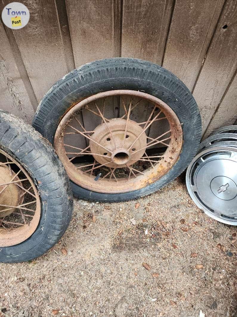 Photo of Vintage wheels for man cave or shop