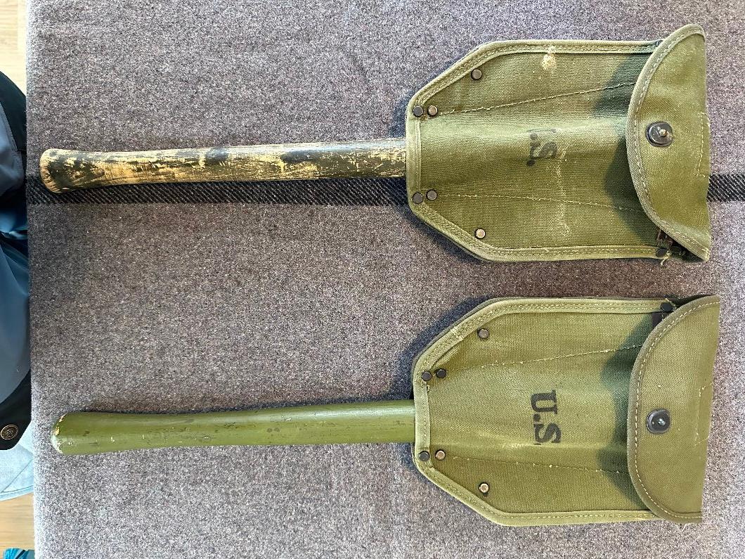 Photo of World War II US Army shovels 